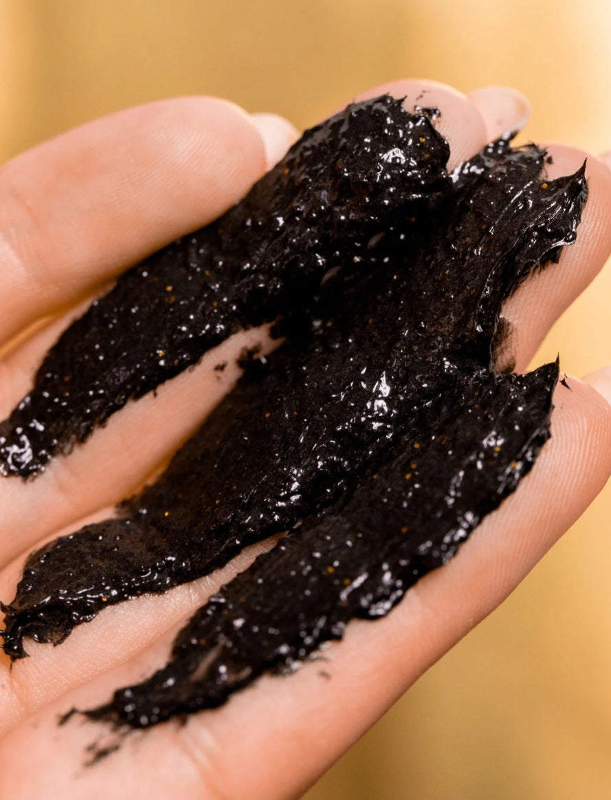 JABON NEGRO DE ORO DE 24 KILATES ,Limpiador de impurezas de lujo.